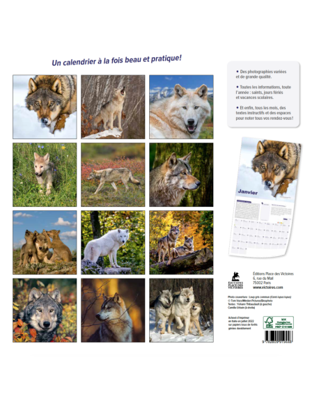 Loups - Calendrier 2023