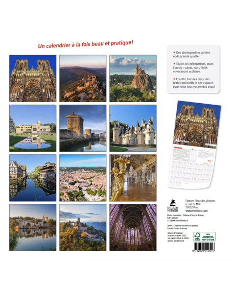 Patrimoine de France - Calendrier 2023