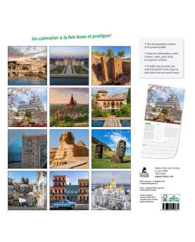Les plus beaux sites classés au patrimoine mondial - Calendrier 2023