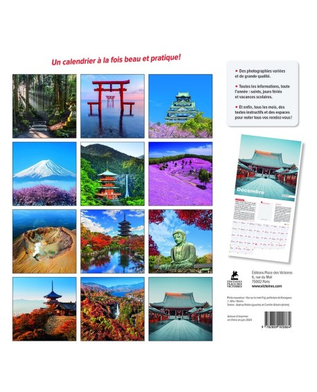 Paysages du Japon - Calendrier 2025