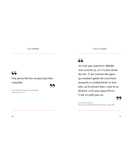 The Little Guide to Coco Chanel - Mots de mode