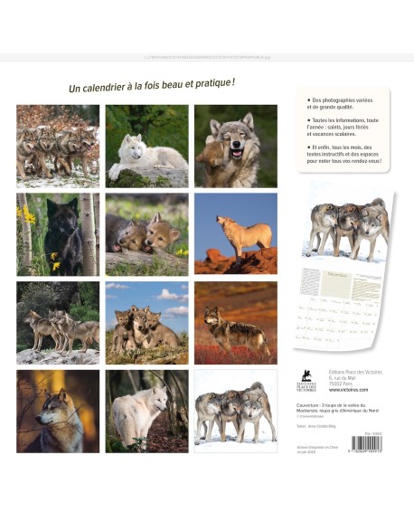 Calendrier Loups 2026