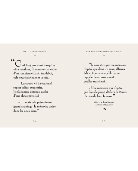 Livre de citations - Alice au Pays des merveilles