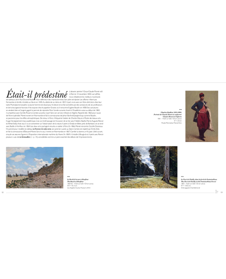 Beau livre d'art illustré sur Monet