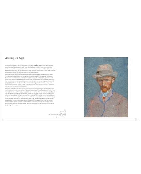 Livre d'art illustré sur la vie du peintre Van Gogh
