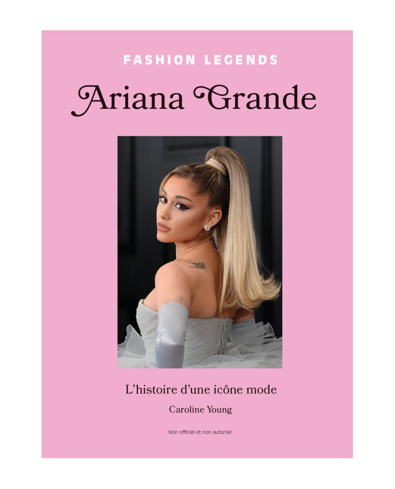 Livre illustré sur la vie d'Ariana Grande, icône de la mode