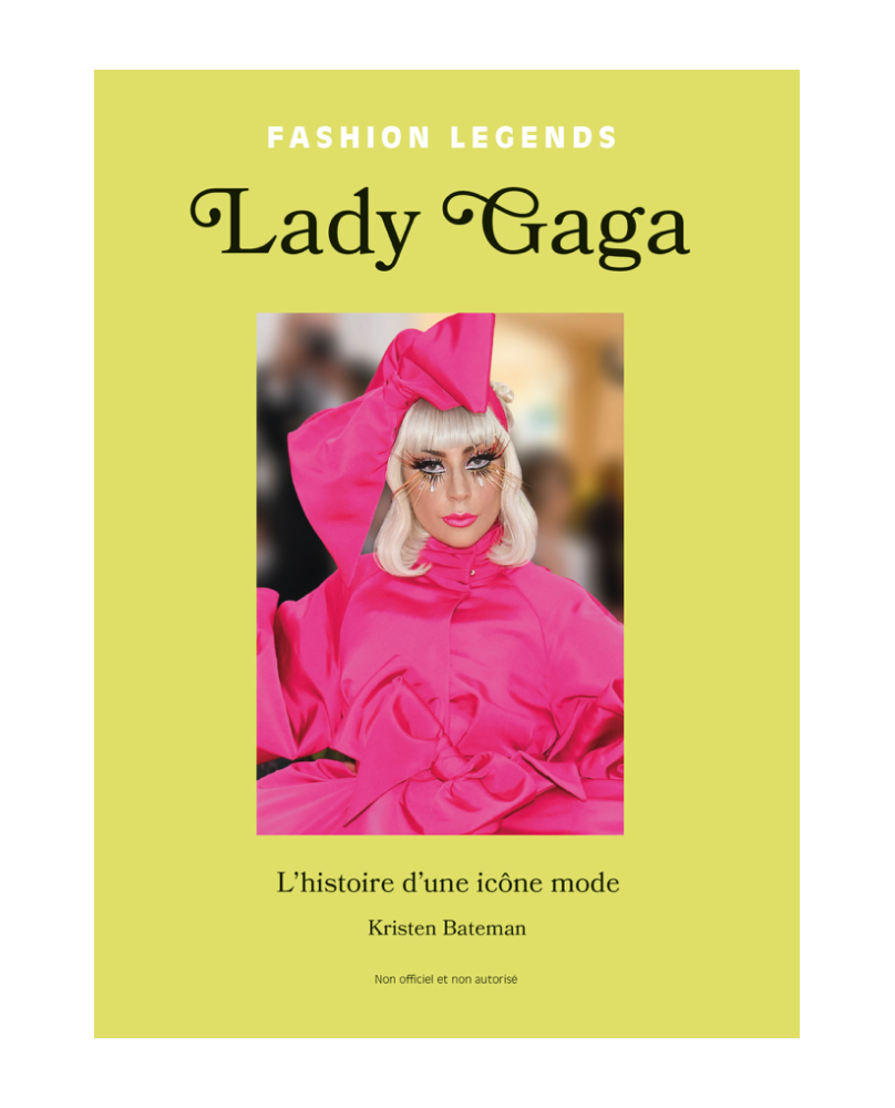 Livre illustré sur la vie de lady gaga, icône de la mode