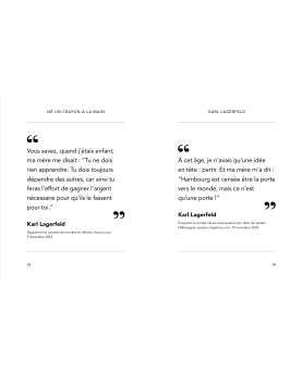 Livre Karl Lagerfeld – Citations, mode et photographies de défilés