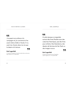 Livre Karl Lagerfeld – Citations, mode et photographies de défilés