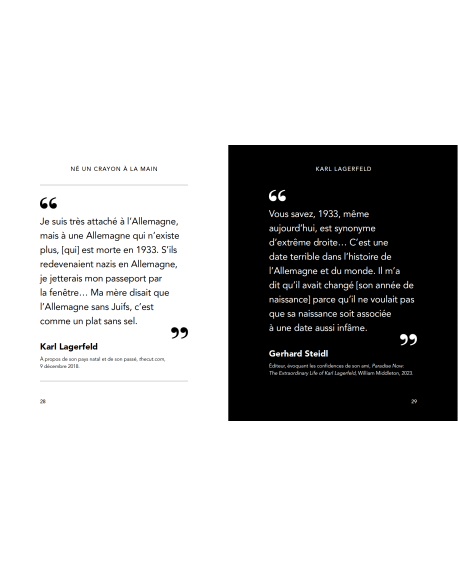 Livre Karl Lagerfeld – Citations, mode et photographies de défilés