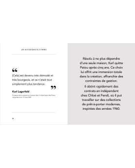 Livre Karl Lagerfeld – Citations, mode et photographies de défilés