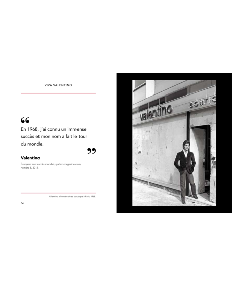 Valentino - Livre de citations – Élégance et haute couture italienne