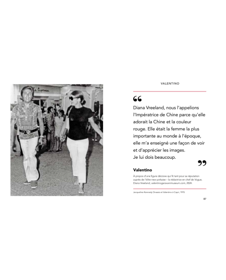 Valentino - Livre de citations – Élégance et haute couture italienne