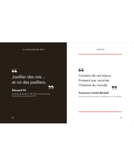 Cartier – Livre de citations – Élégance et joaillerie d’exception