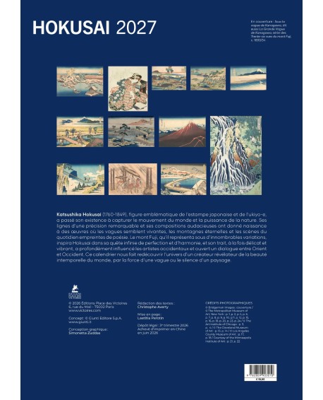 Calendrier 2027 Hokusai