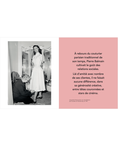 Dans la collection « Little Guide », un livre de citations illustré de photos de défilés, dédié à la célèbre marque Balmain.
