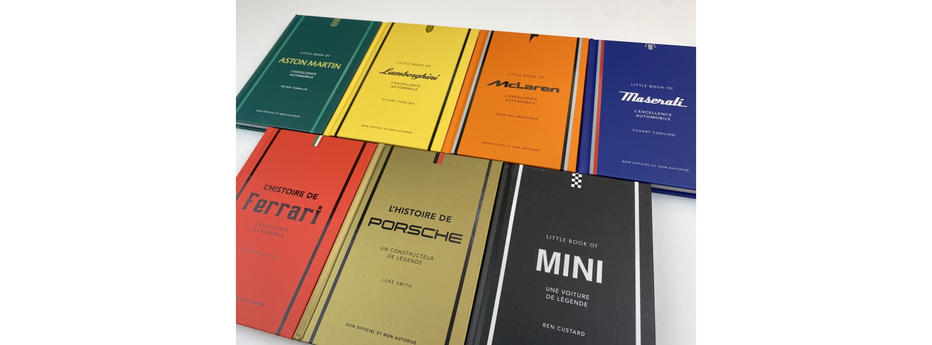 Livres illustrés dédiés à l'histoire des grandes marques automobiles